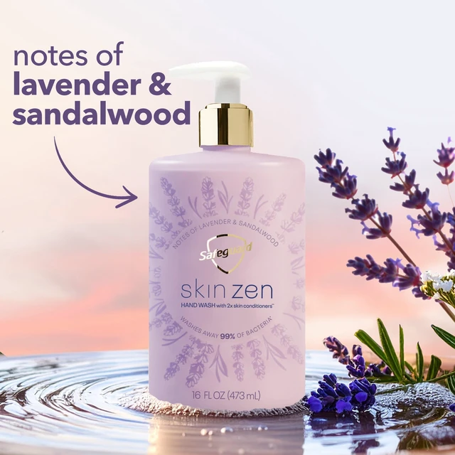 Alt view image 5 of 5 - Safeguard Skin Zen Liquid Hand Soap, Lavender & Sandalwood, 16fl oz