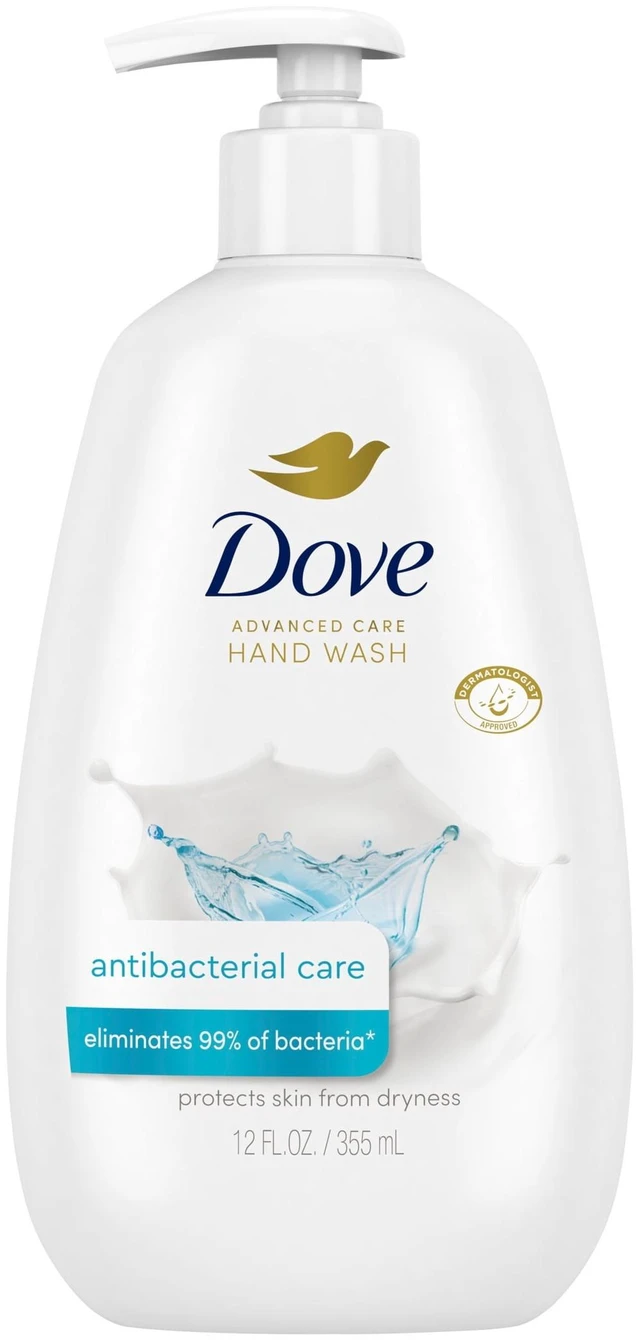 Main image of Dove Advanced Care Antibacterial Hand Wash with Moisture Boost 5X Complex, 12 fl oz