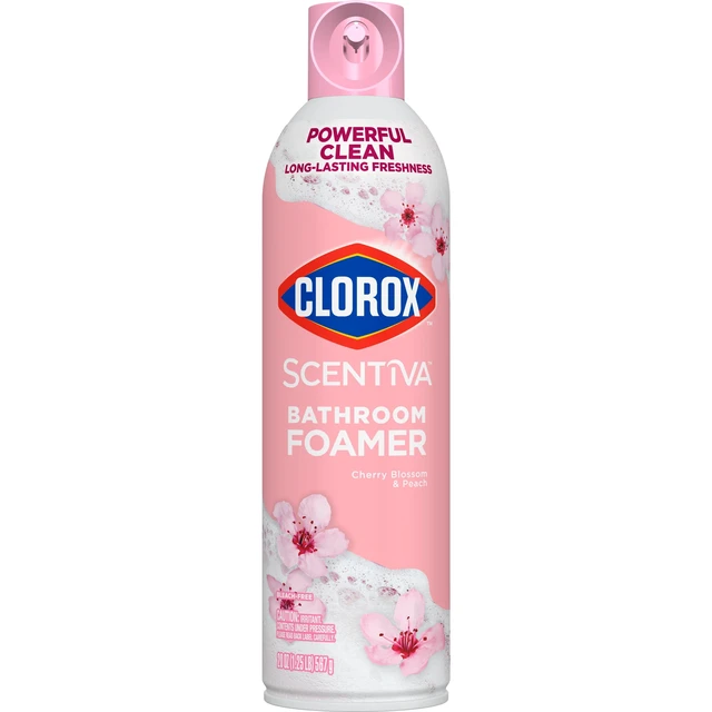 Alt view image 4 of 5 - Clorox Scentiva Bathroom Foamer, 20 Ounces, Cherry Blossom and Peach