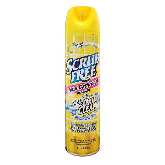 Alt view image 3 of 5 - Scrub Free 2-Pack Bathroom Cleaner 22oz Lemon Scent Oxi Clean Foaming Spray