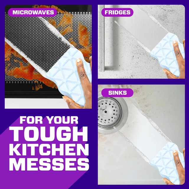 Alt view image 4 of 5 - Mr. Clean Magic Eraser Sponge Kitchen Grease Unstopables Fresh 3 Count