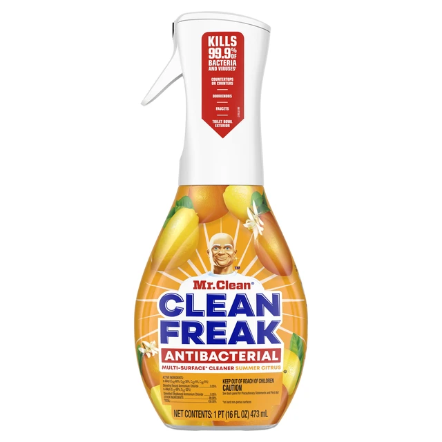 Alt view image 2 of 7 - Mr. Clean Clean Freak Citrus Anti-Bacterial All Purpose Cleaner Spray, 16 fl oz