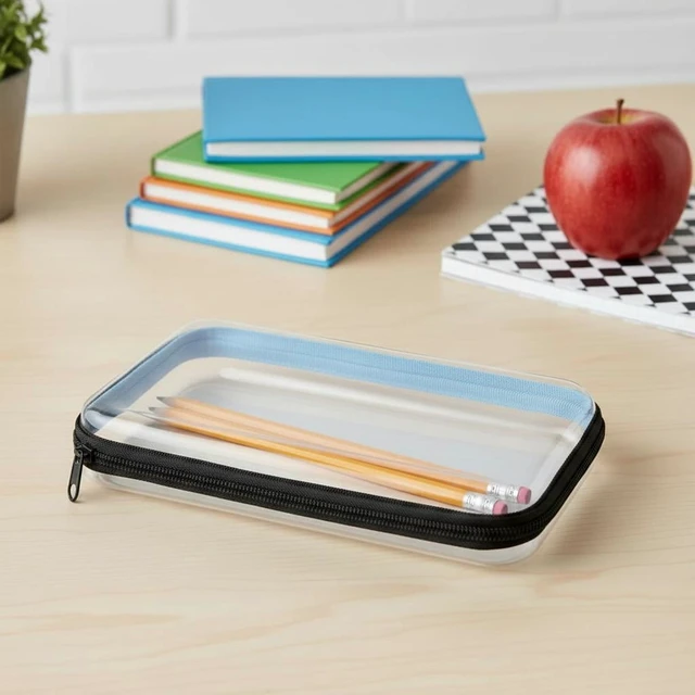 Alt view image 3 of 7 - Pen+Gear Zipper Pencil Case, Black