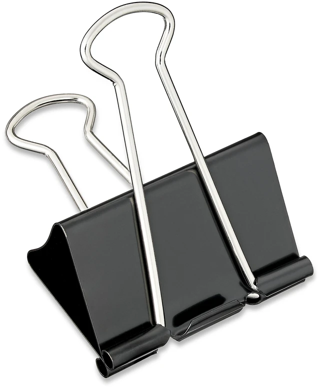 Alt view image 5 of 5 - Pen+Gear Large Metal Binder Clips, Black, 4 Count