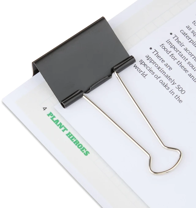 Alt view image 4 of 5 - Pen+Gear Large Metal Binder Clips, Black, 4 Count