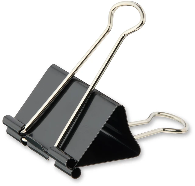 Alt view image 2 of 5 - Pen+Gear Large Metal Binder Clips, Black, 4 Count