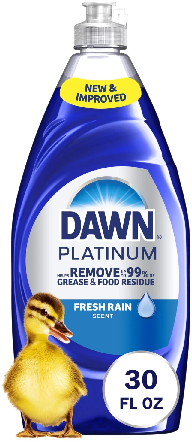 Main image of Dawn Platinum Fresh Rain Scent Liquid Dishwashing Detergent for Tough Grease Removal, 30 oz