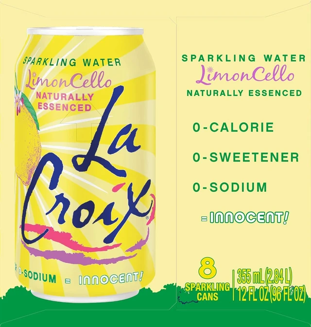 Alt view image 5 of 6 - La Croix LimonCello Sparkling Water 12 Fl Oz (Pack of 8)
