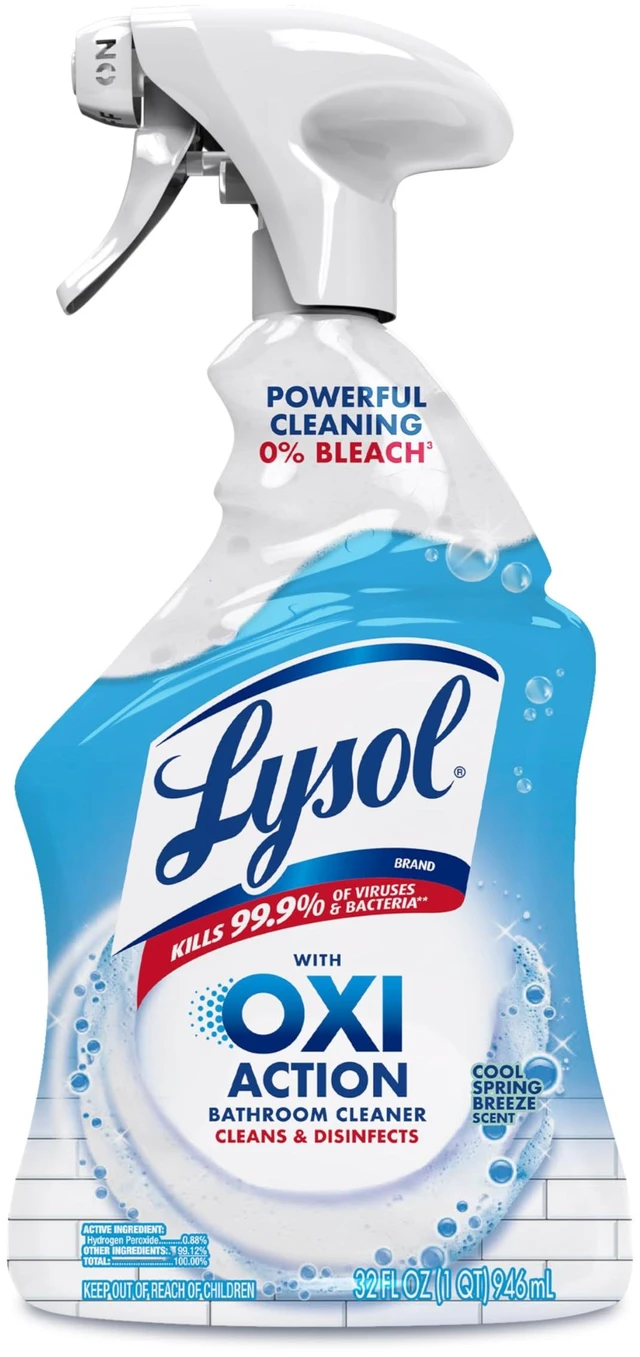 Main image of Lysol OXI Action Disinfectant Bathroom Cleaner Spray, 32 oz
