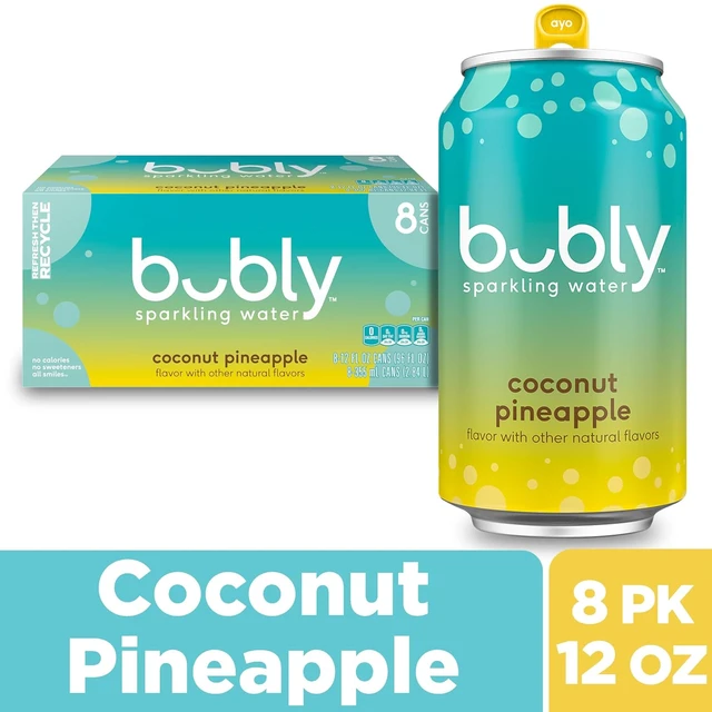 Alt view image 3 of 6 - Bubly Sparkling Water Coconut Pineapple 12 fl oz Cans (8 Pack)