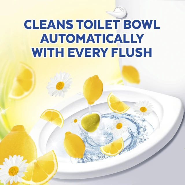 Alt view image 6 of 6 - Lysol Automatic In-The-Bowl Toilet Cleaner, Lemon Breeze Scent, 2 Pack