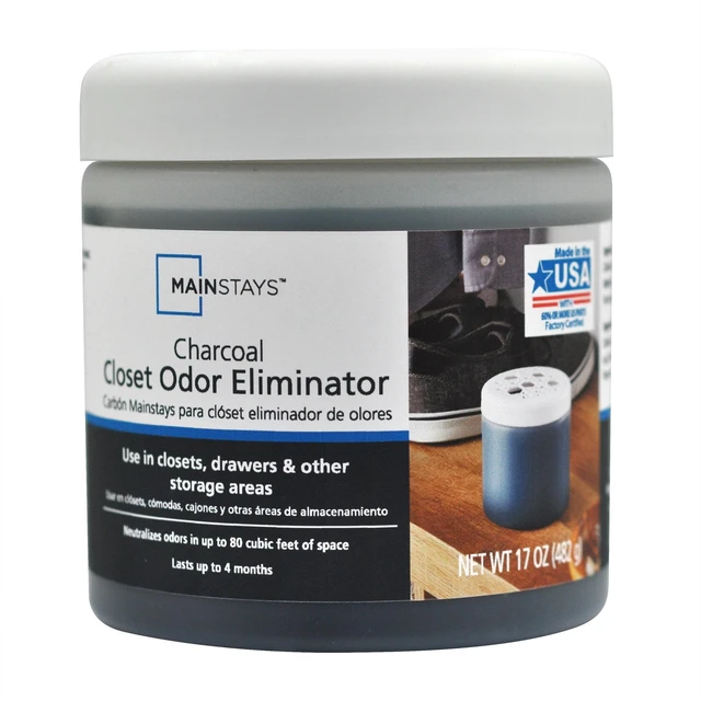 Main image of Mainstays Charcoal Closet Odor Eliminator, Fragrance Free, 17 oz
