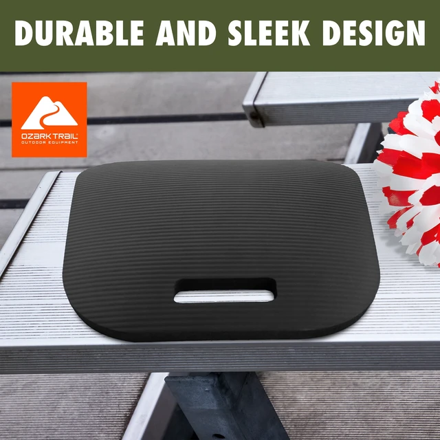 Alt view image 6 of 7 - Ozark Trail Soft Foam Stadium Cushion, Black