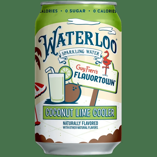 Alt view image 5 of 6 - Waterloo Sparkling Water, Coconut Lime Cooler, 12 fl oz, 8 Pack Cans