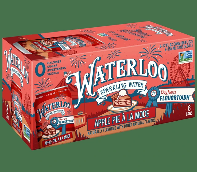 Main image of Waterloo Sparkling Water Apple Pie la Mode 12 fl oz 8 Pack Cans