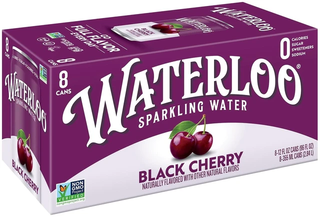 Main image of Waterloo Sparkling Water Black Cherry 12 Fl Oz 8 Pack Cans