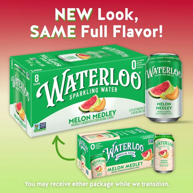 Alt view image 2 of 5 - Waterloo Sparkling Water Melon Medley 12 fl oz 8 Pack Cans