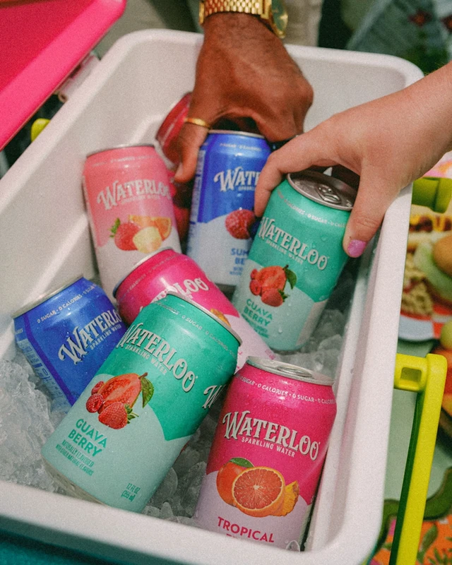 Alt view image 4 of 5 - Waterloo Sparkling Water Guava Berry 12Fl Oz 8Pack Zero Calories Zero Sugar Non-GMO