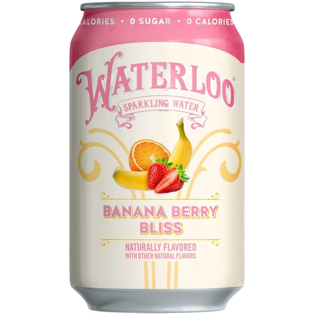 Alt view image 4 of 6 - Waterloo Sparkling Water Banana Berry Punch 12fl oz 8-Pack