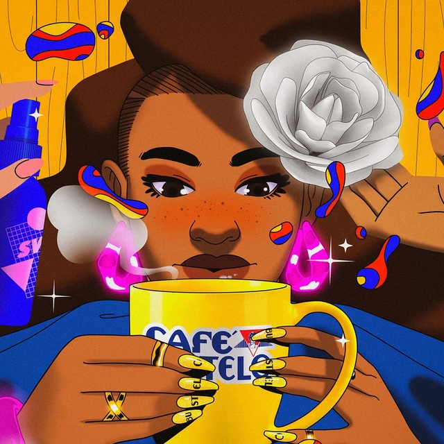 Alt view image 6 of 6 - Cafe Bustelo Espresso Style Dark Roast Ground Coffee, Limited Edition Game Face Design with Tattoo Kit, 10oz Can