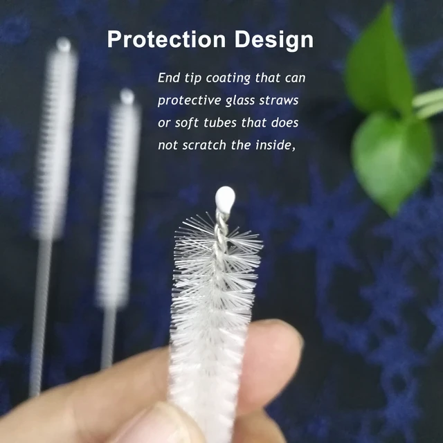 Alt view image 6 of 7 - 12-Inch Straw Cleaner Brush Set, 12mm Diameter, Extra Long & Wide Pipe Cleaners for Sippy Cup, Water Bottle, Tubes - 10 Pack
