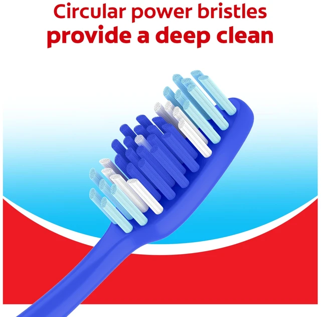 Alt view image 3 of 7 - Colgate Extra Clean Medium Toothbrushes 6-Pack