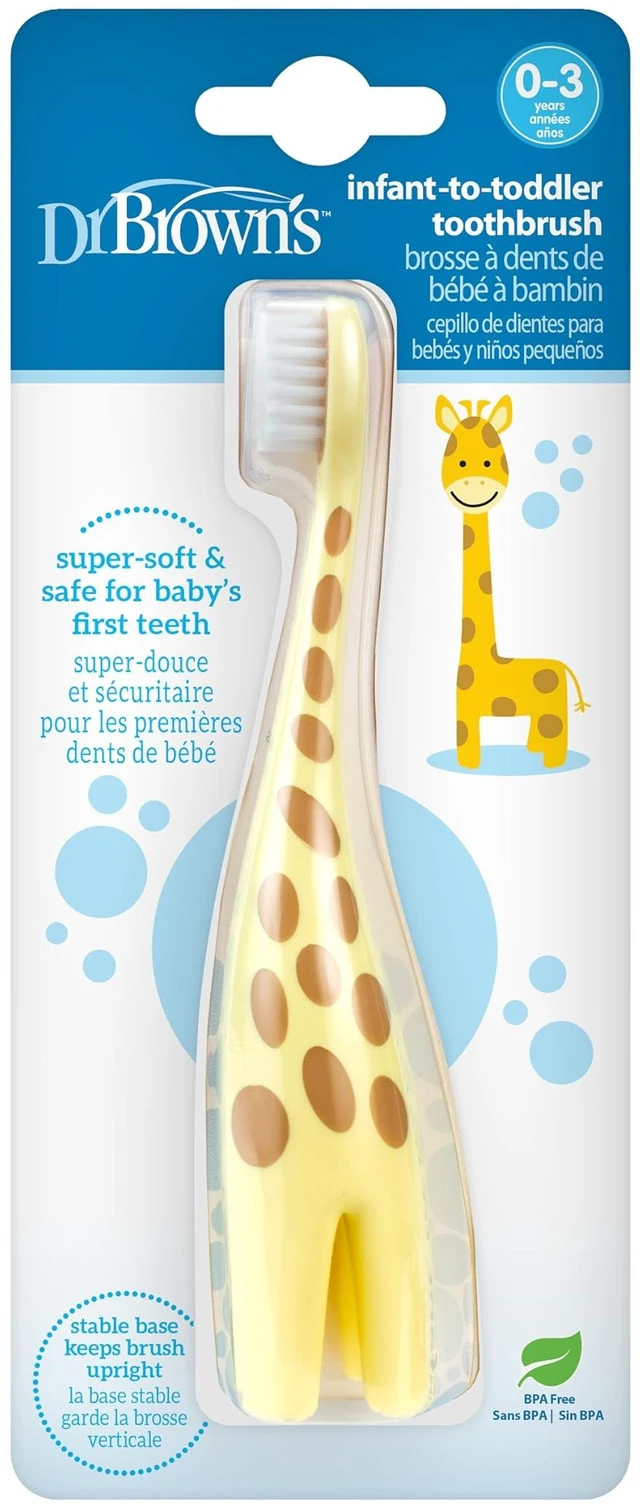 Main image of Dr. Brown's Infant-to-Toddler Toothbrush, Giraffe