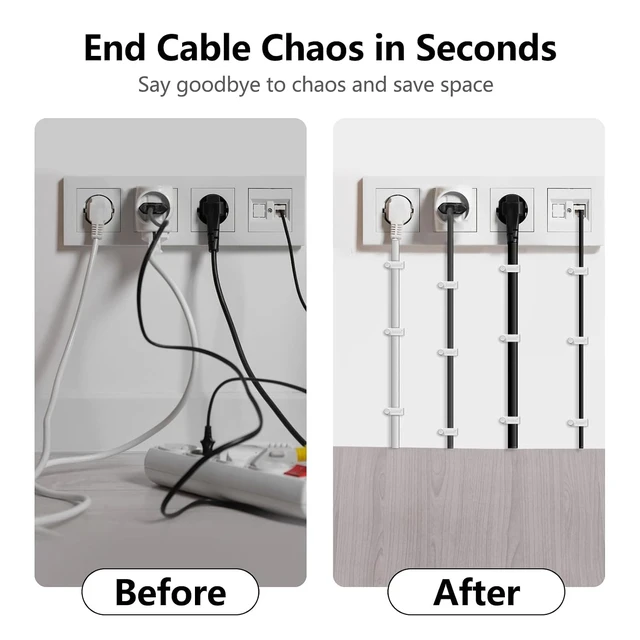 Alt view image 7 of 7 - Jadaol 100Pcs 7.5mm Cable Clips with Nails, Custom Fit for Jadaol Cat6 Flat Ethernet Cable, Wall Wire Tacks for RJ45 LAN, Coax, Speaker, and Network Cables