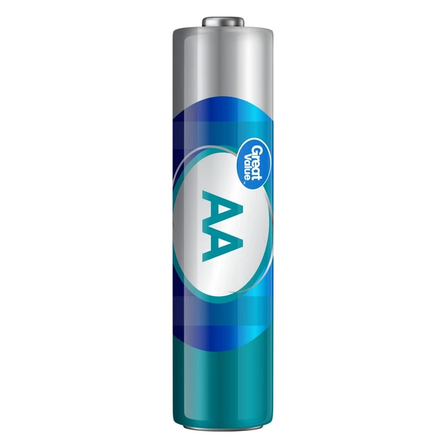 Alt view image 5 of 5 - Great Value Alkaline AA Batteries 8-Pack (Plastic-Free Packaging)