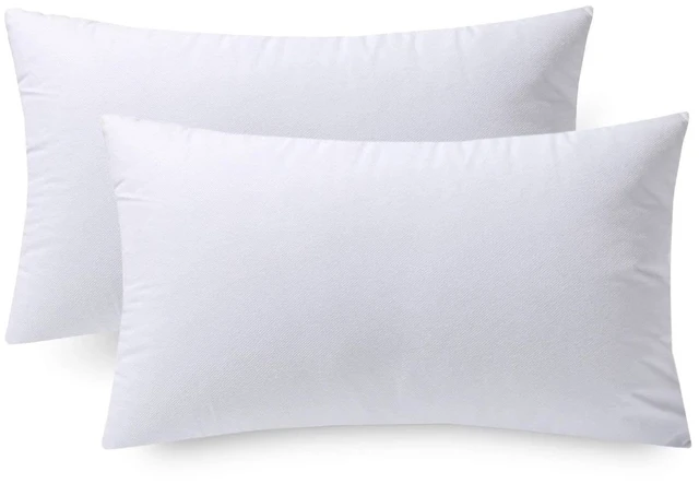 Main image of Phantoscope Hypoallergenic 12x20 Pillow Inserts 2 Pack, Soft Rectangular Cushion Pair for Couch and Bed