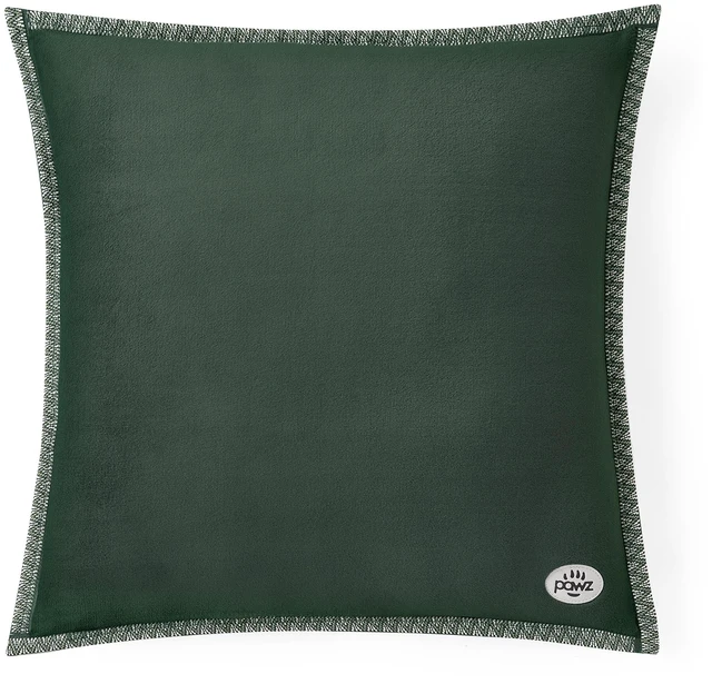Alt view image 5 of 5 - Pawz 20"x20" Pine Green Decorative Plush Fleece Soft Accent Pillow for Adults and Teens