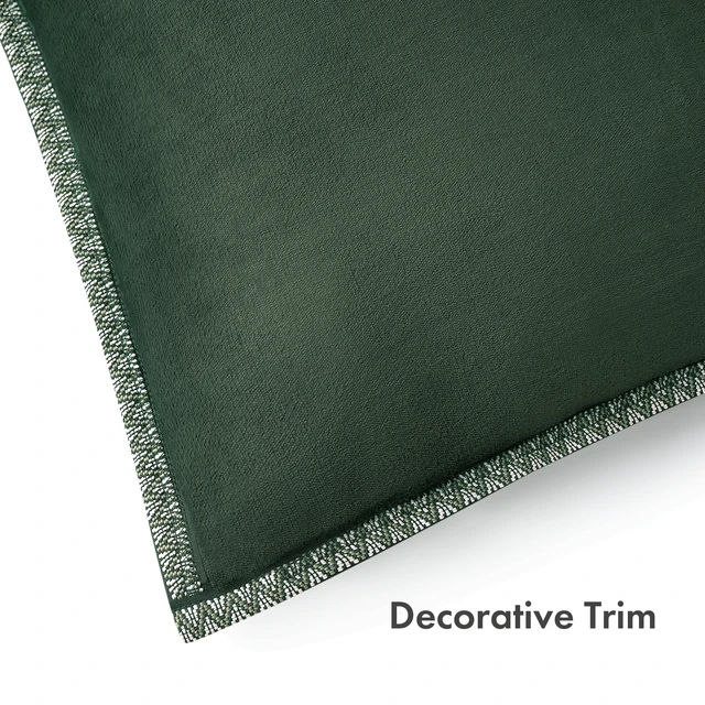 Alt view image 3 of 5 - Pawz 20"x20" Pine Green Decorative Plush Fleece Soft Accent Pillow for Adults and Teens
