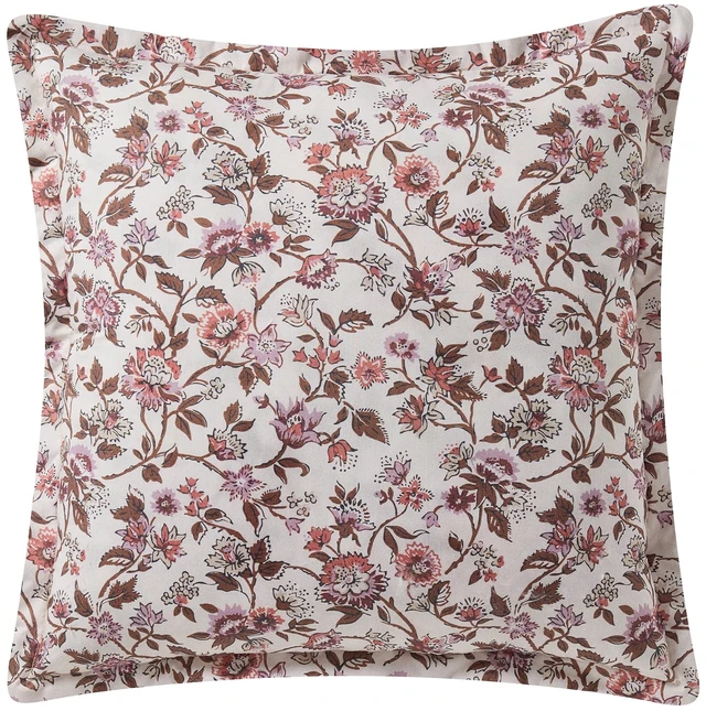 Main image of 20" x 20" Pink Vintage Botanical Floral Cotton Decorative Pillow Home Decor Collection