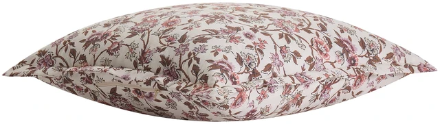 Alt view image 2 of 5 - 20" x 20" Pink Vintage Botanical Floral Cotton Decorative Pillow Home Decor Collection