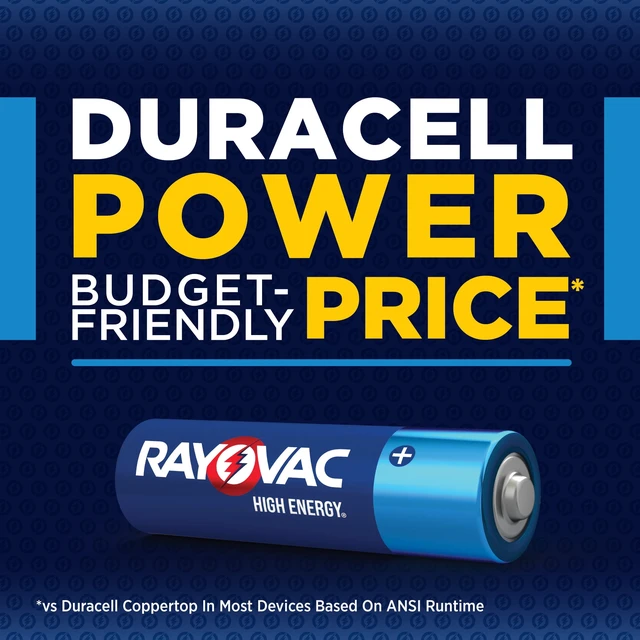 Alt view image 2 of 6 - Rayovac High Energy AA Batteries 4 Pack