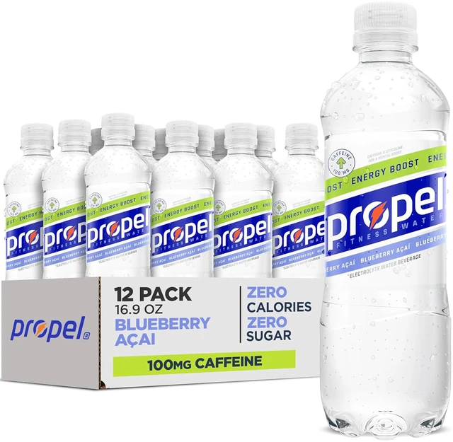 Main image of 9Fl Oz, 12Count Propel Energy Boost Electrolyte Water, Blueberry Acai