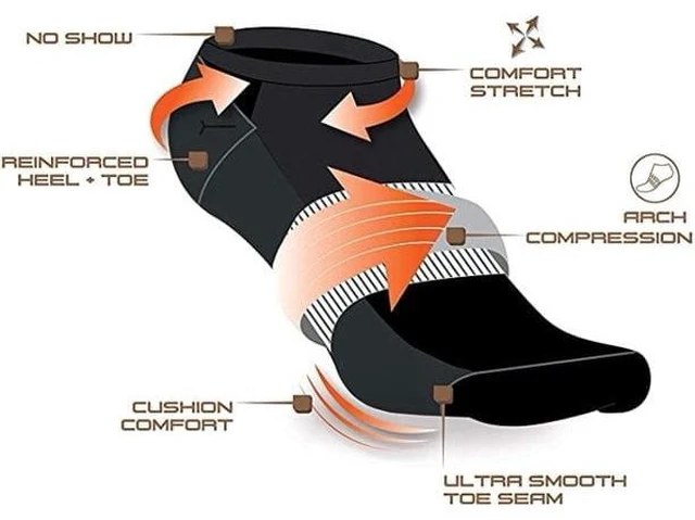 Alt view image 4 of 6 - AND1 Men's Cushion No Show Socks, 12 Pack