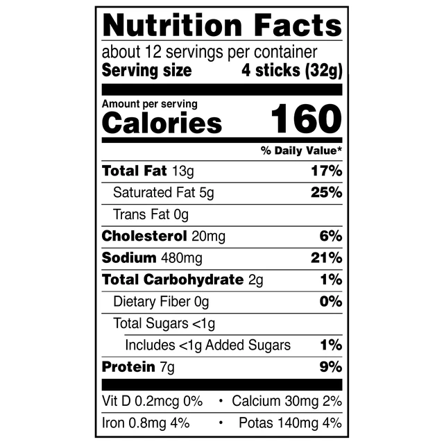 Alt view image 3 of 6 - Great Value Original Snack Meat Sticks, 46 Count