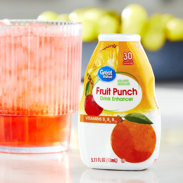 Alt view image 4 of 6 - Great Value Fruit Punch Drink Enhancer, 2 Pack, 3.11fl oz