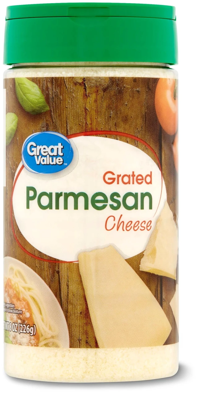 Main image of 8oz Shaker Great Value Grated Parmesan Cheese