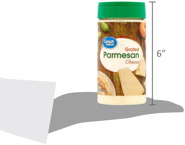 Alt view image 3 of 7 - 8oz Shaker Great Value Grated Parmesan Cheese