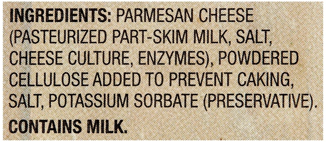 Alt view image 6 of 7 - 8oz Shaker Great Value Grated Parmesan Cheese