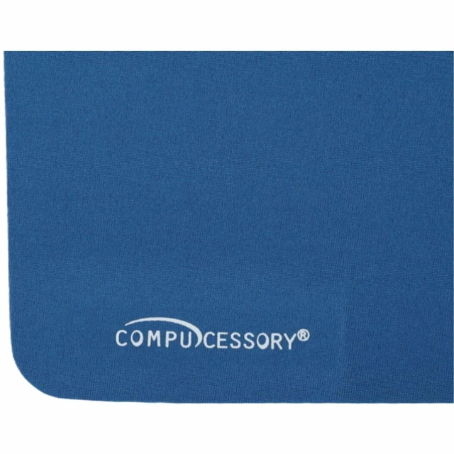 Alt view image 2 of 3 - Compucessory CCS23605 Smooth Cloth Nonskid Mouse Pads, 1 Blue