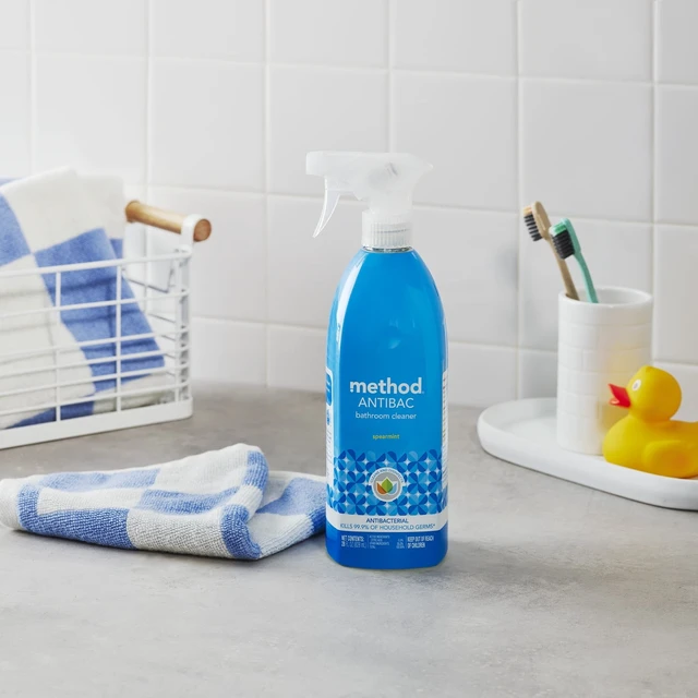 Alt view image 5 of 6 - Method Antibacterial Bathroom Cleaner 28fl oz Spearmint