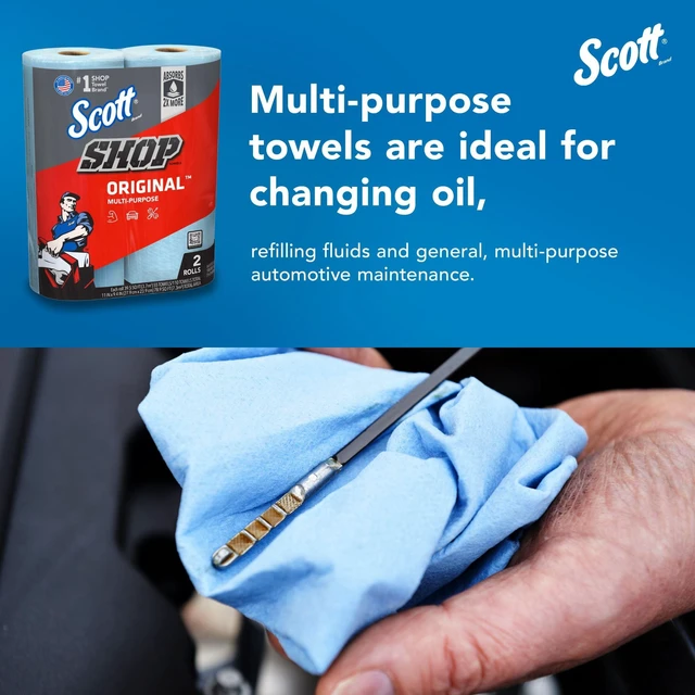 Alt view image 2 of 6 - Scott Original Shop Towels, 55 Count, Single Roll
