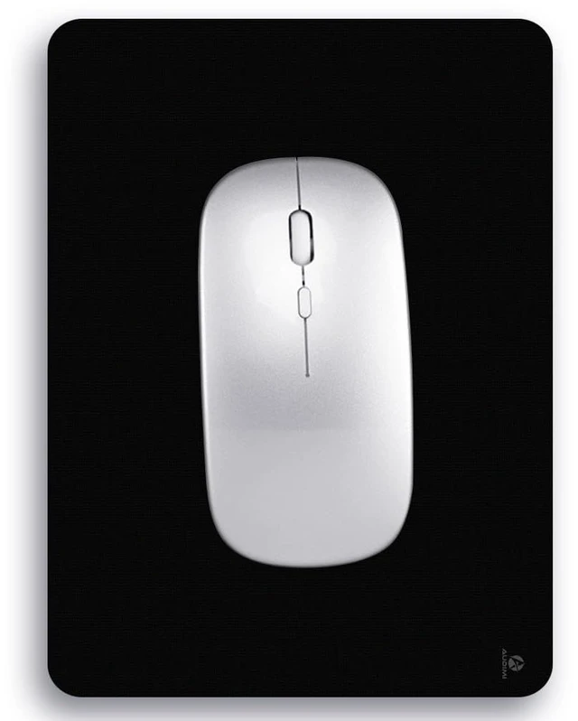 Main image of Audimi Small Mouse Pad 6x8 Inch, Portable Washable for Laptop Wireless Mouse, Home Office Travel - Black