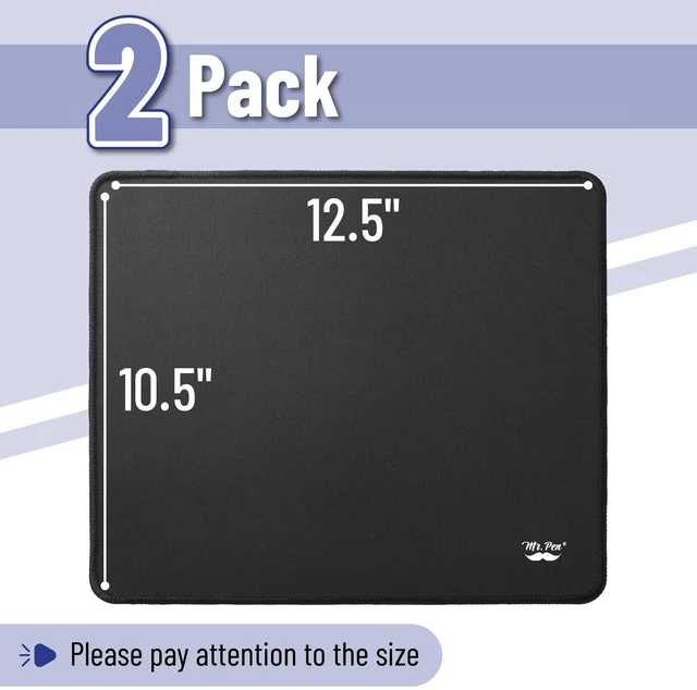Alt view image 6 of 6 - Mr. Pen Mouse Pad 12.5x10.5 Inch 2 Pack for Wireless Mouse