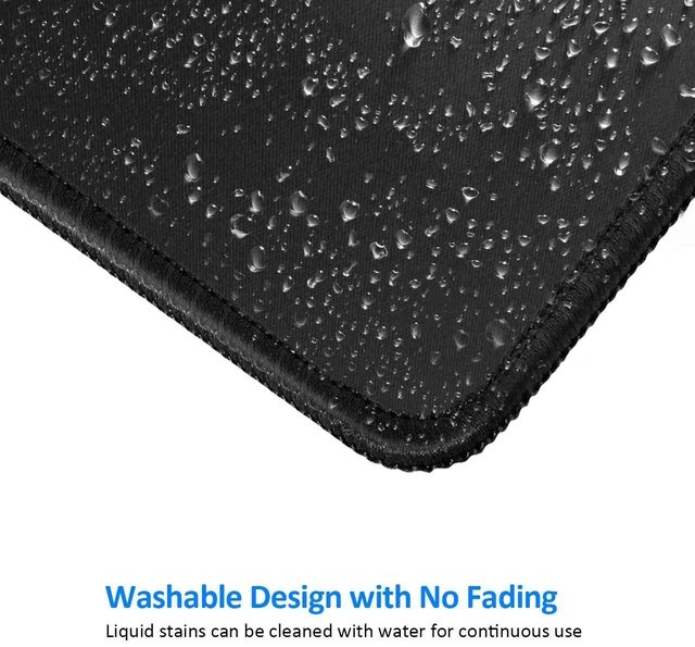 Alt view image 3 of 6 - JIKIOU Mouse Pad with Stitched Edge, 10.2x8.3in, Black