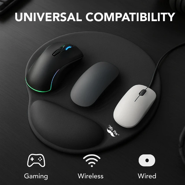 Alt view image 3 of 6 - Mr. Pen Ergonomic Mouse Pad with Wrist Rest