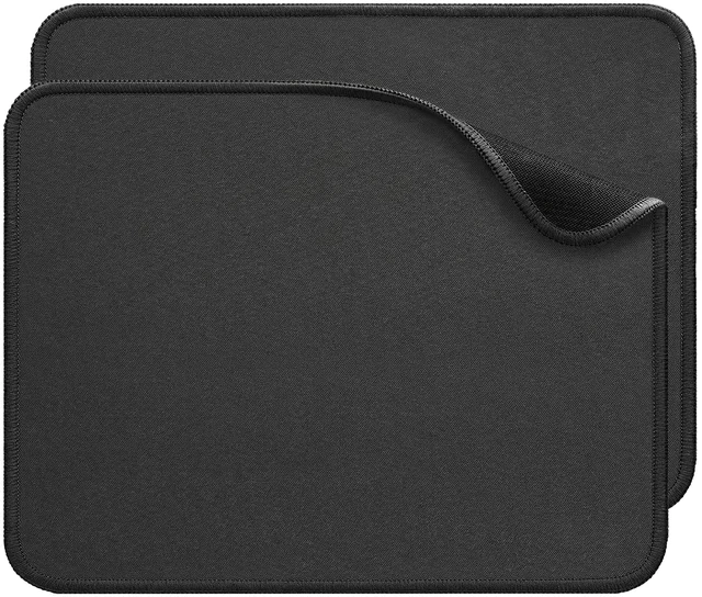 Main image of 2-Pack Stitched Edge Mouse Pad for Office & Gaming